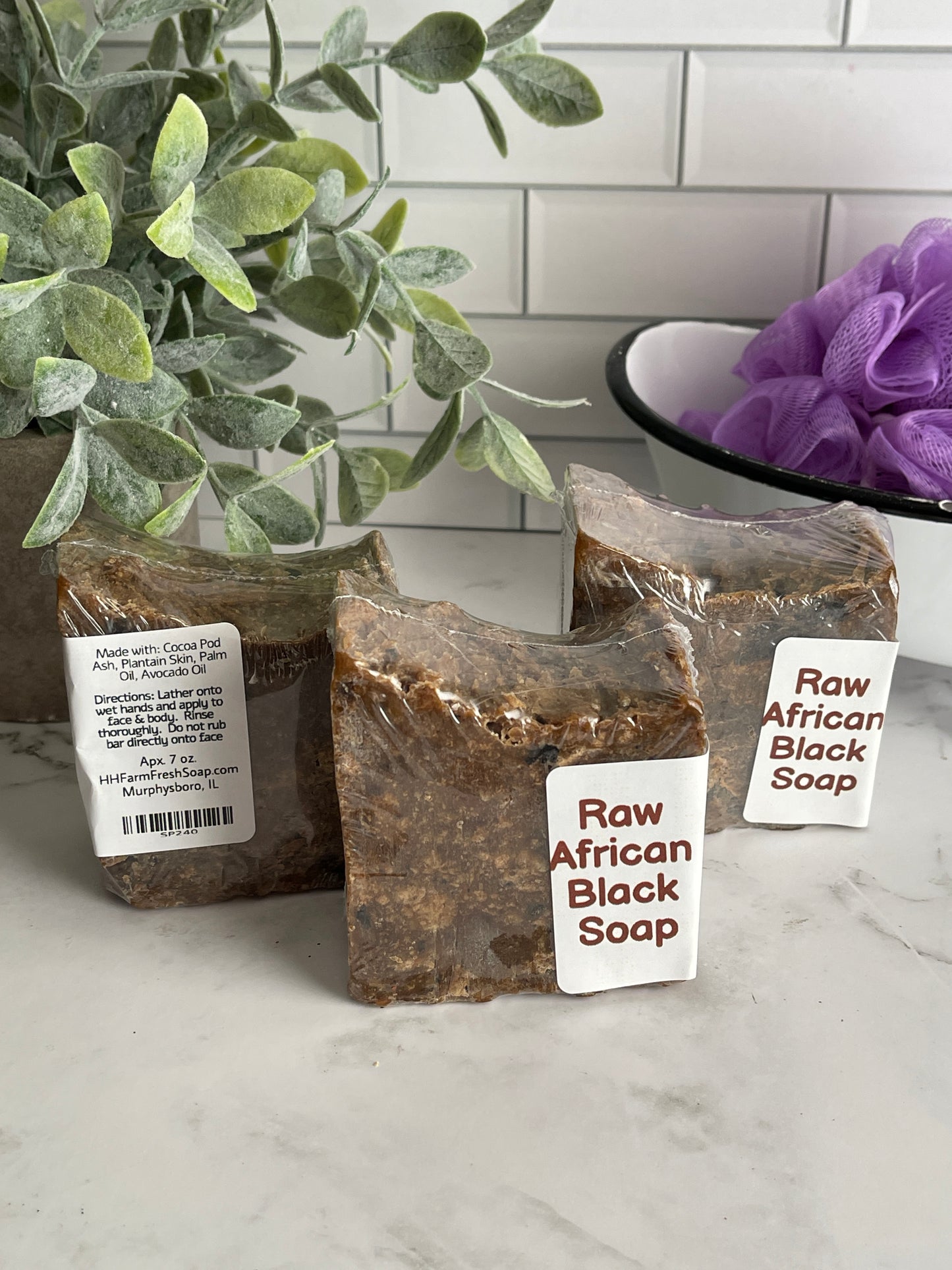 Raw African Black Soap